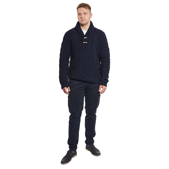Franklin Marshall Cardigan Men size XL Midnight Blue